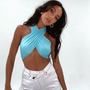 Princess Polly Midnight Top in Blue